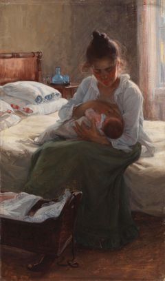Elin Danielson-Gambogi: Äiti (1893). Kansallisgallerian kokoelma / Ateneumin taidemuseo. Kuva: Kansallisgalleria / Hannu Pakarinen.