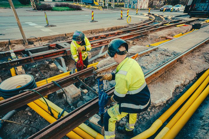 Paavalinkirkon työmaalla työt ovat jo käynnissä.