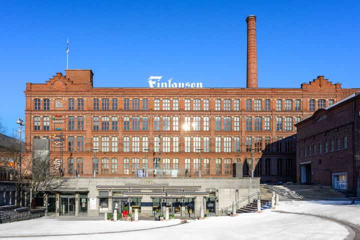 Finlaysonin alue Tampereella, julkisivukuva.