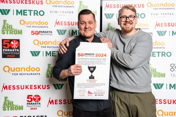 Helsinkiläinen Ravintola Palace voitti Suomen 50 Parasta Ravintolaa 2024 -äänestyksen ykkössijan.