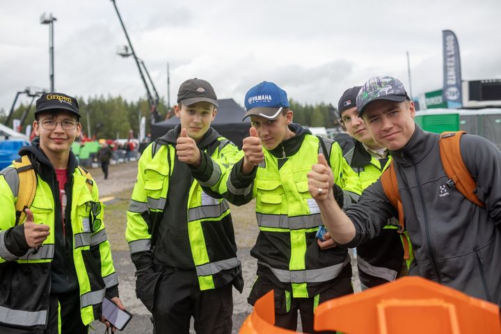 Alan opiskelijoita Maxpo 2023 -messuilla Hyvinkäällä.