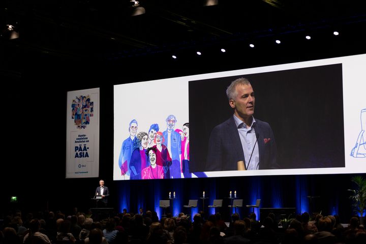 Educan ohjelmassa nähdään muun muassa puoluejohtajien suuri arvokeskustelu sekä ekonomistipaneeli, jossa pohditaan, onko koulutus menoerä vai välttämätön sijoitus inhimilliseen ja talouden kasvuun. Kuva vuoden 2025 tapahtumasta.