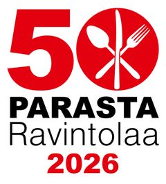 50 parasta ravintolaa -kilpailulogo