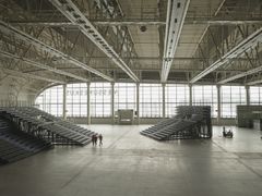 Den 5 000 platser stora läktaren Mässcentrum Arena, som ökar flexibiliteten i Mässcentrums största hallar, togs i bruk under Nordic Business Forum hösten 2025.