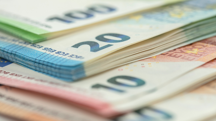 Image of euro banknotes