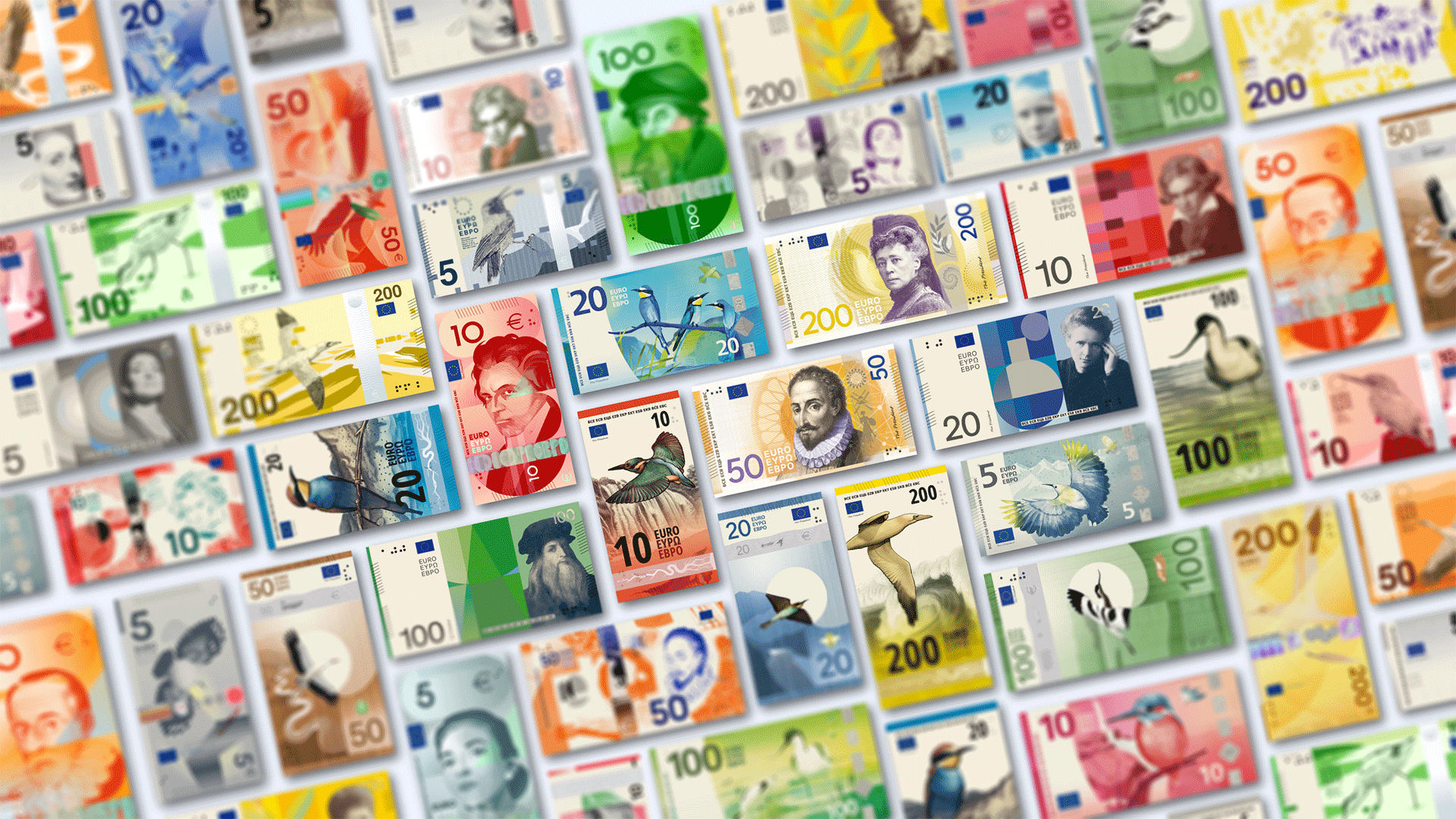 Kymmenen miljoonaa vastausta euroseteleiden uudistuskyselyyn
