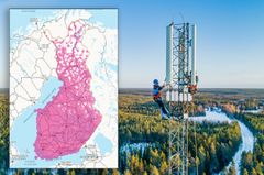 DNA's 5G coverage is equivalent to the 4G service area and the calculated population coverage is close to 100%. Check the exact state of the mobile network in your area on DNA’s coverage map at www.dna.fi/5G.