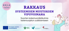 Rakkaus systeemisen muutoksen vipuvoimana -banneri