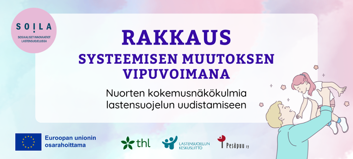 Rakkaus systeemisen muutoksen vipuvoimana -banneri