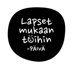 Lapset mukaan töihin -logo
