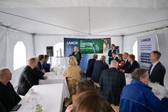 A group of 50 people enjoyed the ground-breaking ceremony in Kilpilahti, hosted by Lamor.