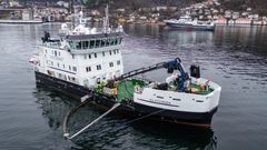Norwegian coast guard vessel, equipped with Lamor's oil spill response systems for both summer and winter conditions