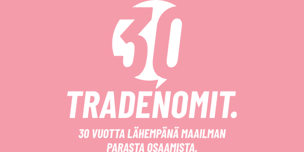 Tradenomien juhlavuoden slogan