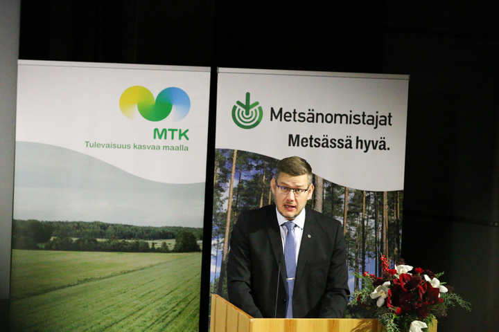 MTK:n valtuuskunnan puheenjohtaja Eerikki Viljanen.