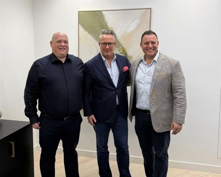 Från vänster: Magnus Pettersson, Snellman Petfood, Greg Van Praagh, Benyfit Natural och Joseph Dalo, Real Petfood Co