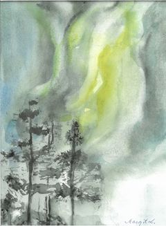 Margit Lindströmin teos Revontulia.