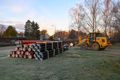 Vähähiilijalanjälkisiä vesihuoltoputkia.