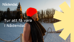 Nådendals varumärke fungerar även på svenska. Kärnbudskapet lyder "Tur att få vara i Nådendal".