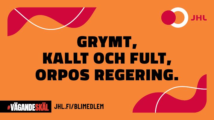 Grymt, kallt och fult, Orpos regering