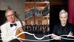 Kuvassa: Arto Noras, Sinfonia Lahti ja Hannu Lintu. Don Juanin jäljillä -konsertti Naantalin Musiikkijuhlilla 4.6. klo 19 Naantalin kirkossa.