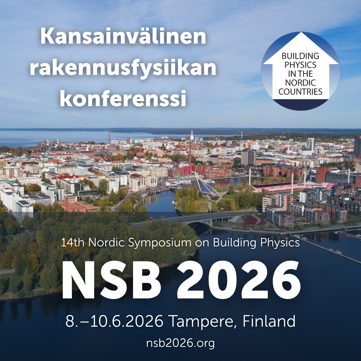 Kansainvälinen rakennusfysiikan konferenssi Tampereelle vuonna 2026