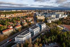 Eksjukhuset ligger i Mejlans mellan Paciusgatan och Zaidagatan, nära Hud- och allergisjukhuset. Eksjukhusets våningsyta motsvarar cirka två Haartmanska sjukhus.