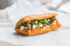 Sub Sandwich toimii alustana monenlaiselle aterialle. Popmuusikko Robin Packalenin lempitäytteessä maistuvat tulinen chili ja grillattu kana.