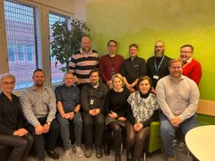 Työelämäauditointi koostuu neljästä oppilaitoksen valitsemasta teemasta, joista yksi on työllistymisen ja osaamisen kehittäminen. Kuvassa yritysauditoijat ja oppilaitoksen edustajat Turun ammattikorkeakoulusta.