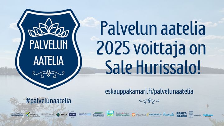 Palvelun aatelia -kilpailun voittaja 2025 on Sale Hurissalo
