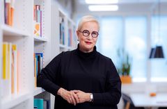 Toimitusjohtaja Suvi-Anne Siimes. Kuva Mika Pakarinen / Keksi Agency