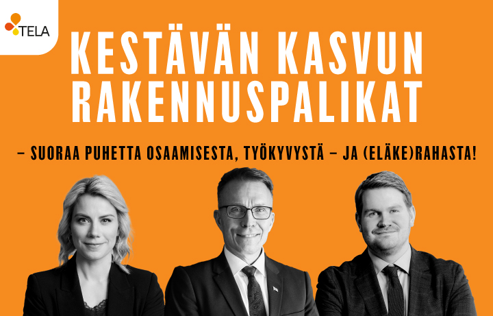 Tela järjestää eläkeaiheisen keskustelun Kokoomuksen puoluekokouksessa