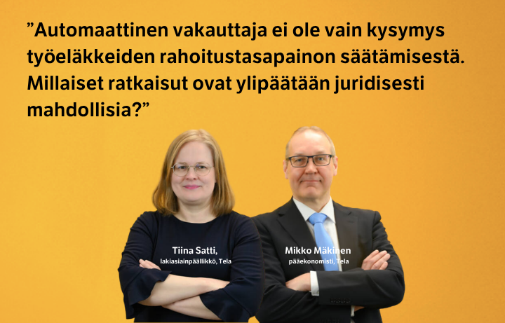 Lainsäädäntö rajoittaa työeläkkeiden automaattisia vakauttajia