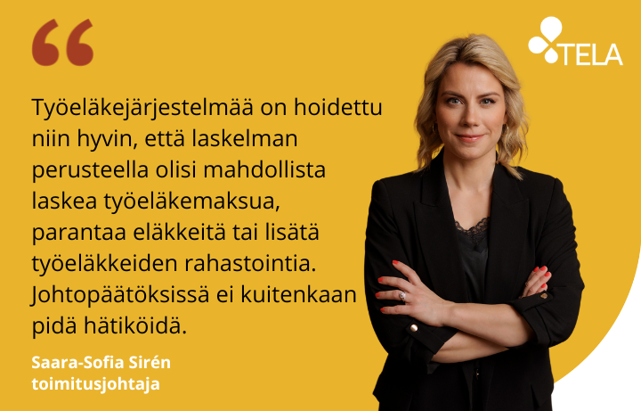Työeläkkeiden rahoitusnäkymät vahvistuivat ennakoitua enemmän