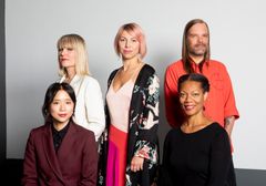 Nominees for the the Ars Fennica 2023 Award. Top row left to right: Henni Alftan, Emilija Škarnulytė and Tuomas A. Laitinen. Bottom row left to right: Lap-See Lam and Camille Norment. Photo: Finnish National Gallery / Pirje Mykkänen