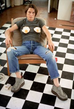 Sarah Lucas, Self-Portrait with Fried Eggs, 1996.