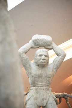 Edith Karlson, Hora Lupi / Hour of the Wolf: The Giants and the Snake, 2024. Photo: Finnish National Gallery / Pirje Mykkänen