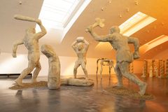 Edith Karlson, Hora Lupi / Hour of the Wolf: The Giants and the Snake, 2024. Photo: Finnish National Gallery / Pirje Mykkänen