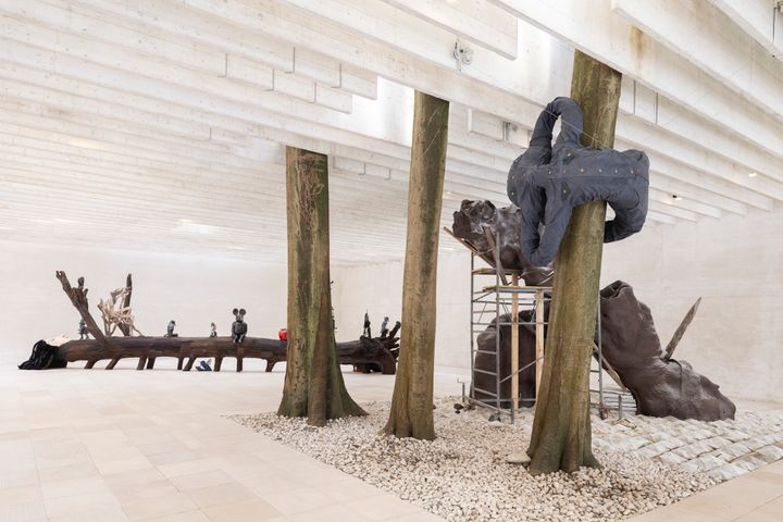 Installation view, Klara Kristalova, Benjamin Orlow and Tori Wrånes in How Many Angels Can Dance On The Head Of A Pin?, Nordic Countries Pavilion at the 61st International Art Exhibition - La Biennale di Venezia. Photo: Finnish National Gallery / Pirje Mykkänen