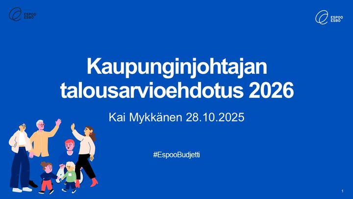 Kaupunginjohtajan talousarvioehdotus 2026.
