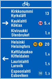 Kuvituskuvassa liikennemerkki.