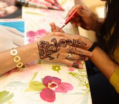 Henna tattoo.