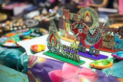 Diwali-juhlan koriste pöydällä.
