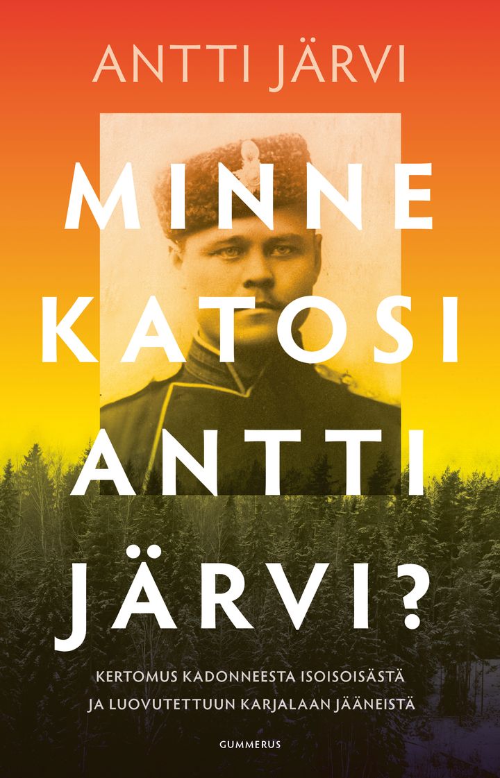 Minne katosi Antti Järvi -kirjan kansikuva