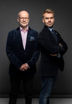 Kirjailijat Matti Mörttinen ja Yannick Lahti