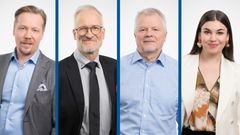 Tutkimuksen ovat tehneet Etlan tutkimusjohtaja Tero Kuusi (vas.), tutkimuspäällikkö Martti Kulvik, tutkimusneuvonantaja Tarmo Valkonen sekä tutkimusassistentti Annu Laurikka.