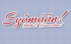 Syömään! -näyttelyn logo