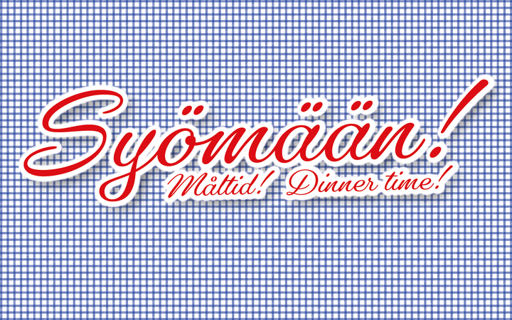 Syömään! -näyttelyn logo