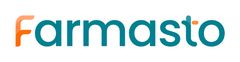 Farmastos logo, som består av texten farmasto i färgerna petroleum och orange.
