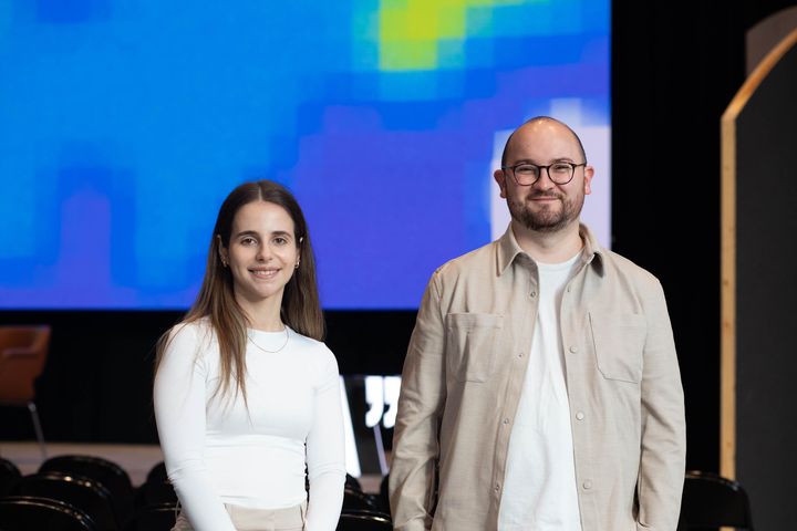 Kuvassa Daniela da Silva Fernandes vasemmalla ja Robin Welsch oikealla.