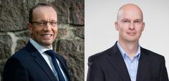 Seppo Kuula (vasemmalla) on palveluliiketoiminnan johtaja Silo AI:ssä ja Jonni Junkkari liiketoimintajohtaja Aalto EE:ssä.